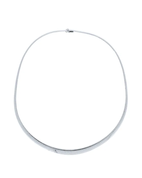 18CT W/G OMEGA 8.00mm/45cm